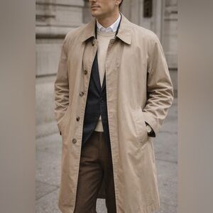 Vintage London Fog Trench Coat | Old Money Menswear Classic 42 Long USA